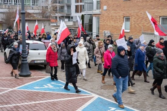 Protest antyszczepionkowców