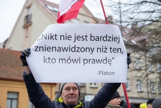 Protest antyszczepionkowców