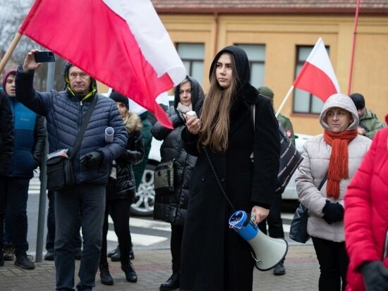 Protest antyszczepionkowców