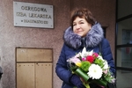 Różaniec podczas protestu antyszczepionkowców