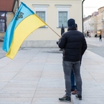 2022.02.24 - Manifestacja na Rynku Kościuszki po ataku na Ukrainę