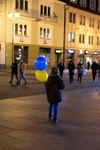 Manifestacja na Rynku Kościuszki po ataku na Ukrainę