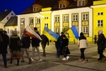 Manifestacja na Rynku Kościuszki po ataku na Ukrainę