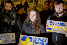 Protest "Białystok solidarny z Ukrainą"