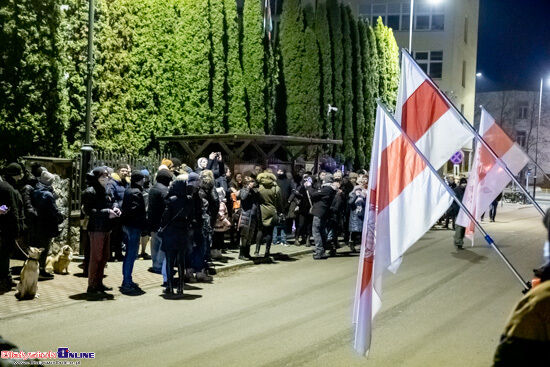 Protest \"Białystok solidarny z Ukrainą\"