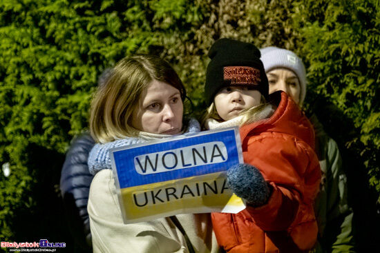 Protest \"Białystok solidarny z Ukrainą\"
