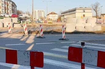 Prace przy dworcu PKP