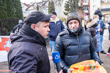 Manifestacja pod Konsulatem Białorusi