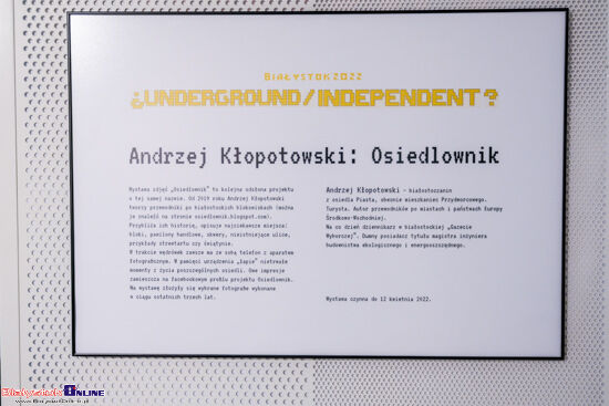 ¿Underground / Independent? Wystawa "Osiedlownik"