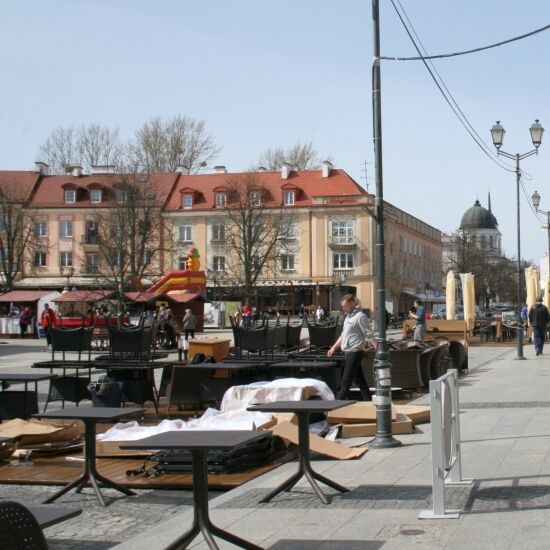 Ogródki wracają na Rynek Kościuszki