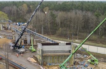 Nowy wiadukt na trasie Rail Baltica