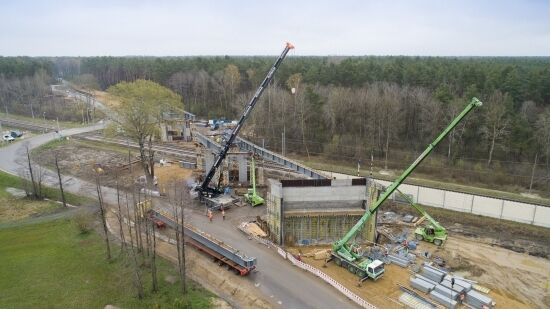 Nowy wiadukt na trasie Rail Baltica