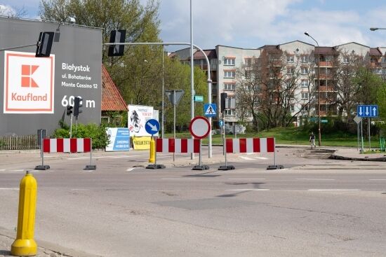 Zamknięcie ul. Bohaterów Monte Cassino i Łomżyńskiej