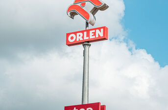 Protest na stacji Orlen