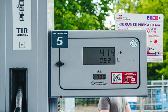 Protest na stacji Orlen