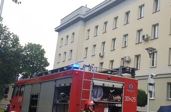 Ewakuacja Komendy Wojewódzkiej Policji