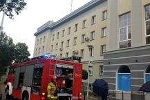 Ewakuacja Komendy Wojewódzkiej Policji