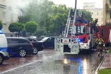 Ewakuacja Komendy Wojewódzkiej Policji