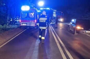 Wypadek na trasie Jeżewo - Sokoły