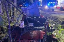 Wypadek na trasie Jeżewo - Sokoły