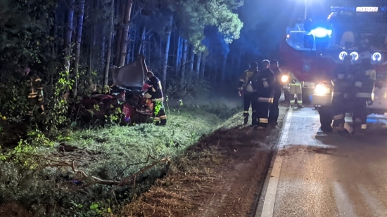 Wypadek na trasie Jeżewo - Sokoły