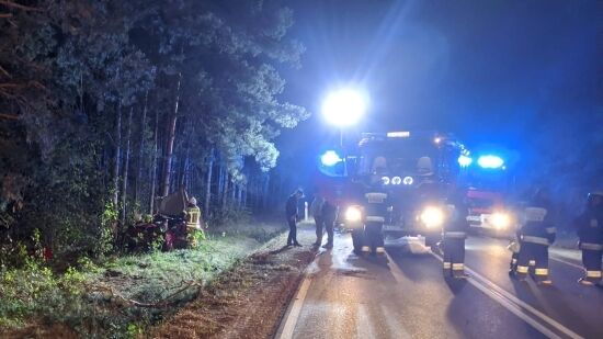 Wypadek na trasie Jeżewo - Sokoły