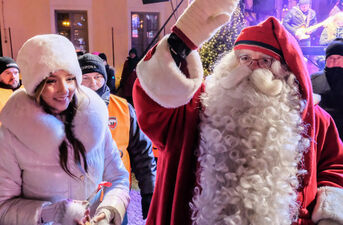 Wizyta Mikołaja z Rovaniemi w Białymstoku