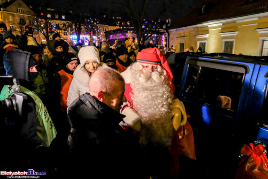 Wizyta Mikołaja z Rovaniemi w Białymstoku
