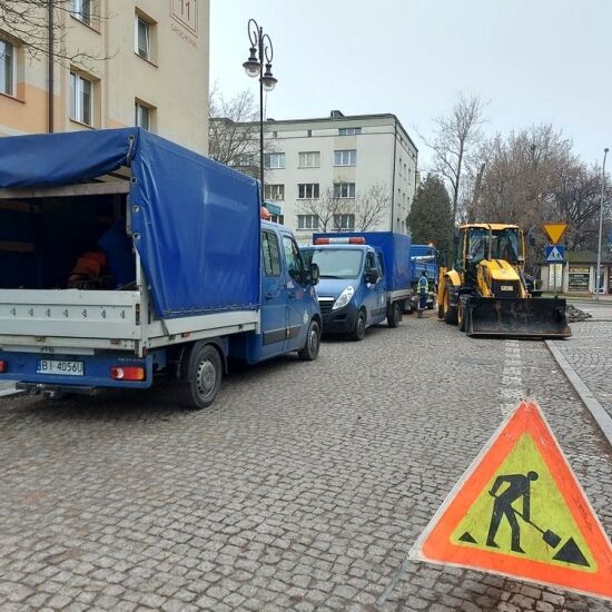 Zapadlina na ul. Grochowej