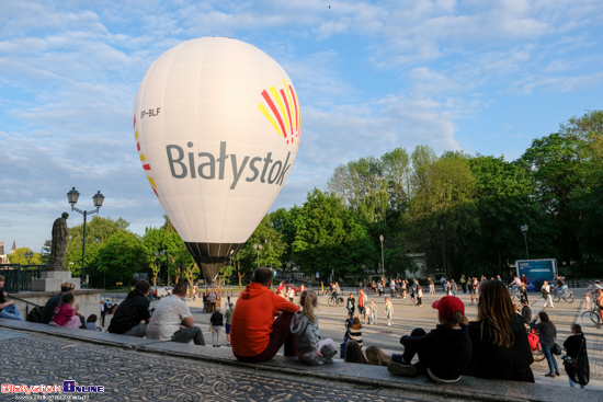 Prezentacja balonu sportowego Miasta Białystok