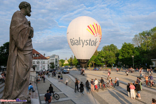 Prezentacja balonu sportowego Miasta Białystok