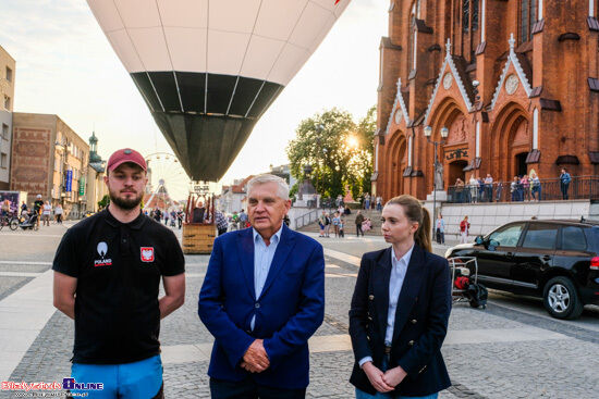 Prezentacja balonu sportowego Miasta Białystok