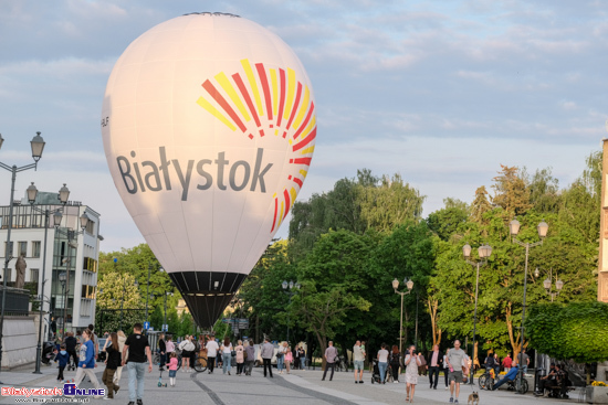 Prezentacja balonu sportowego Miasta Białystok