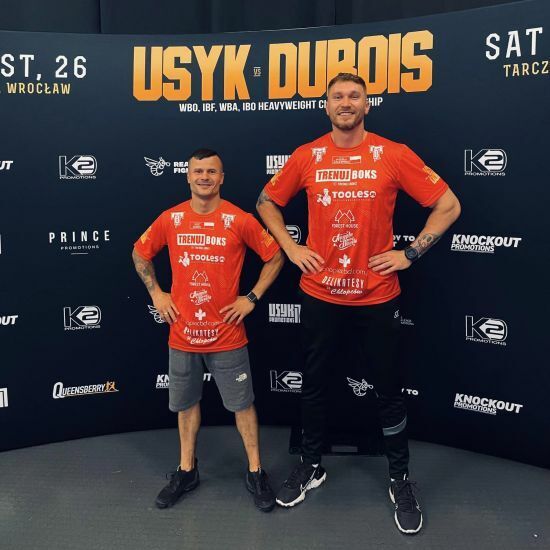 Piotr Gudel wystąpił na gali Usyk vs Dubois
