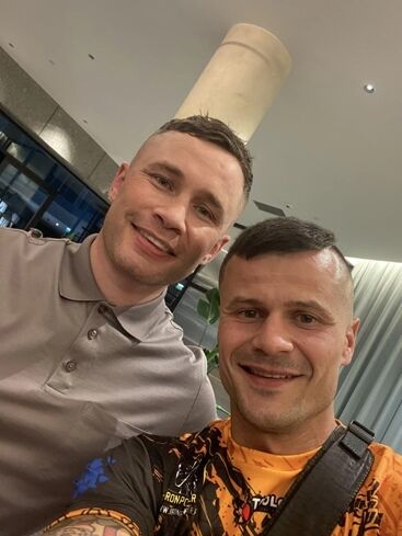 Piotr Gudel wystąpił na gali Usyk vs Dubois