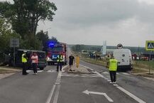 Wypadek na trasie Grajewo - Rajgród