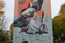 Odsłonięcie muralu z wizerunkiem Izabelli Branickiej