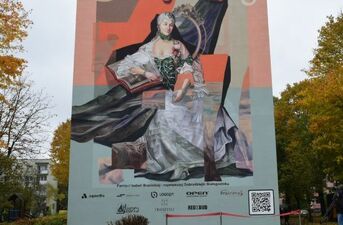 Odsłonięcie muralu z wizerunkiem Izabelli Branickiej
