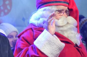 Święty Mikołaj z Rovaniemi odwiedził Białymstoku