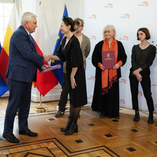 2024.01.18 - Spotkanie ze stypendystami artystycznymi miasta Białegostoku