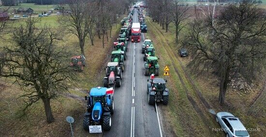 2024.02.09 - Protesty rolników w Podlaskiem
