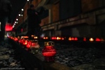 2024.02.09 - Akcja "Światło Pamięci" przed Muzeum Pamięci Sybiru