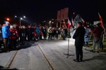 2024.02.09 - Akcja "Światło Pamięci" przed Muzeum Pamięci Sybiru