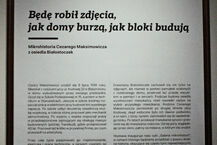 Wernisaż wystawy "Będę robił zdjęcia, jak domy burzą, jak bloki budują"