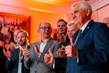 Wieczór wyborczy w Koalicji Obywatelskiej. Reakcja na wyniki exit poll