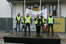 Protest branży drzewnej w Białymstoku 