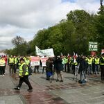 Protest branży drzewnej w Białymstoku 