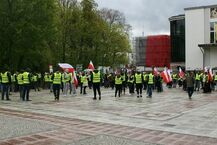 Protest branży drzewnej w Białymstoku 