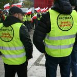 Protest branży drzewnej w Białymstoku 