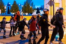 Nightskating - nocny przejazd na rolkach ulicami Białegostoku